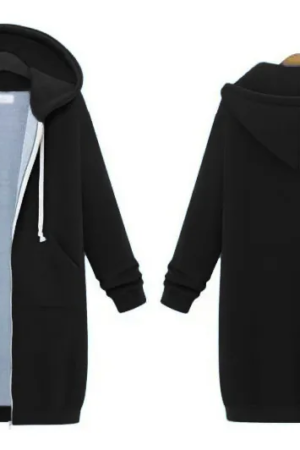 Chamarra Larga Hoodie. CHL1